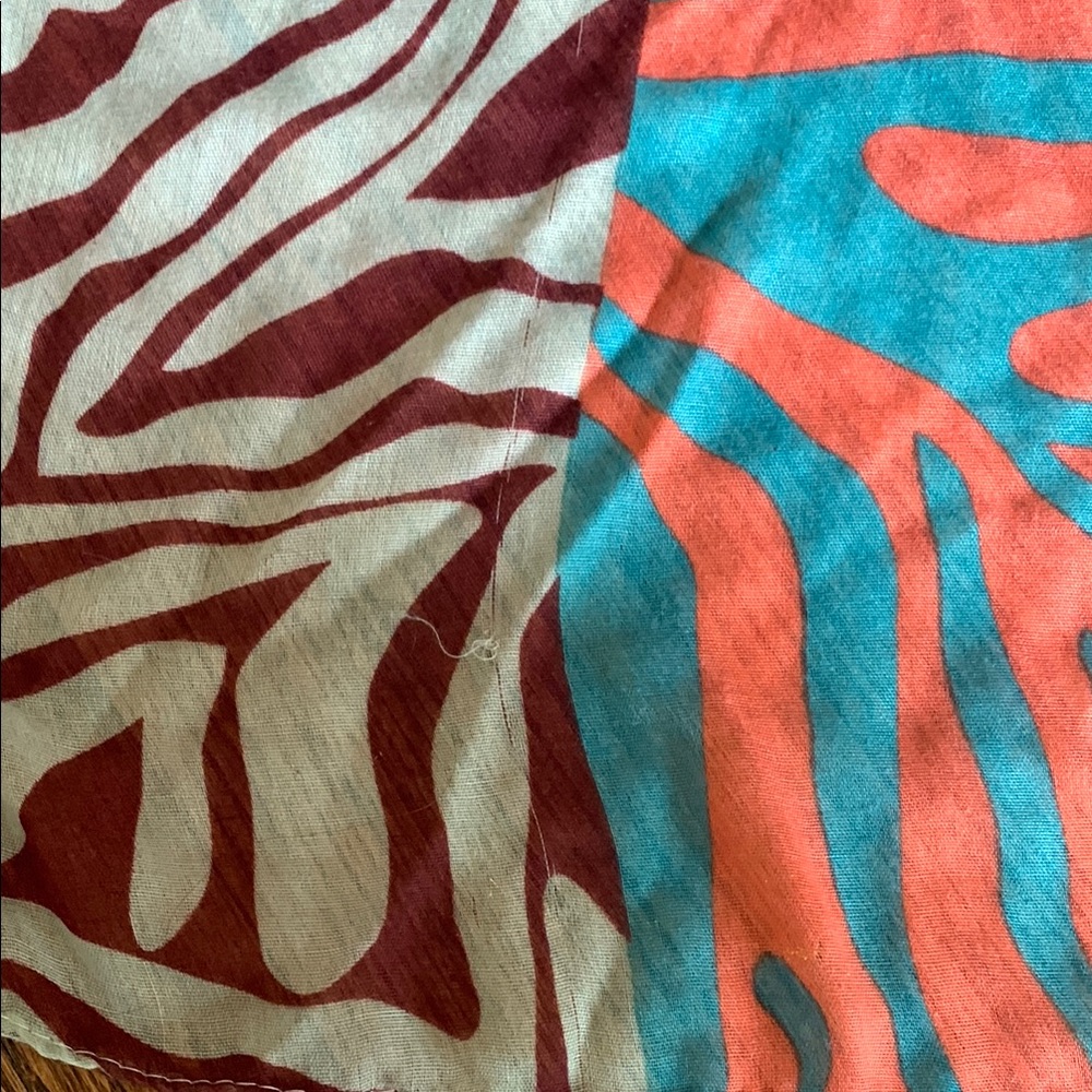 Colorful Zebra Print Scarf - Picture 4 of 4
